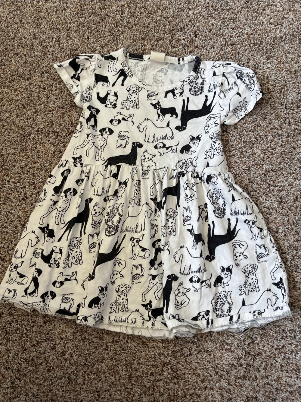 Tucker + Tate Black & White Dog Print Dress